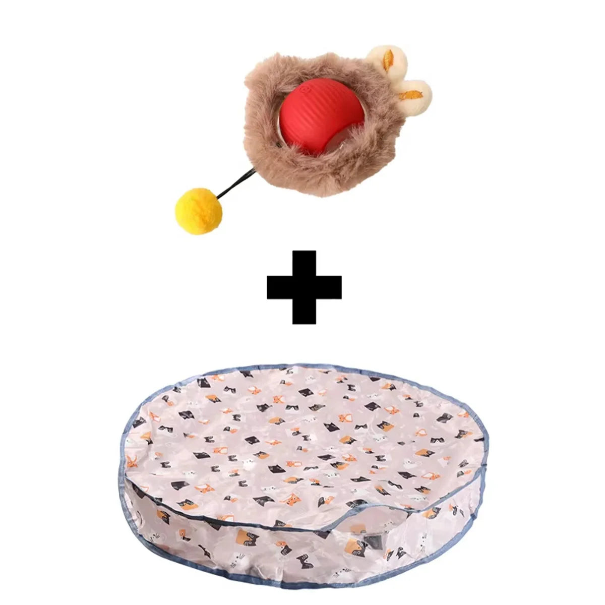 Interactive Slow Feeder Pet Bowl β Non-Slip Plastic Tableware for Dogs and Cats (Blue & Pink)