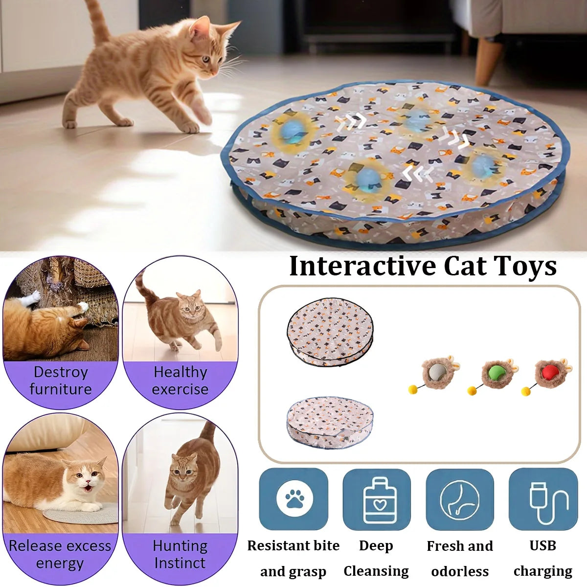 Interactive Slow Feeder Pet Bowl – Non-Slip Plastic Tableware for Dogs and Cats (Blue & Pink)