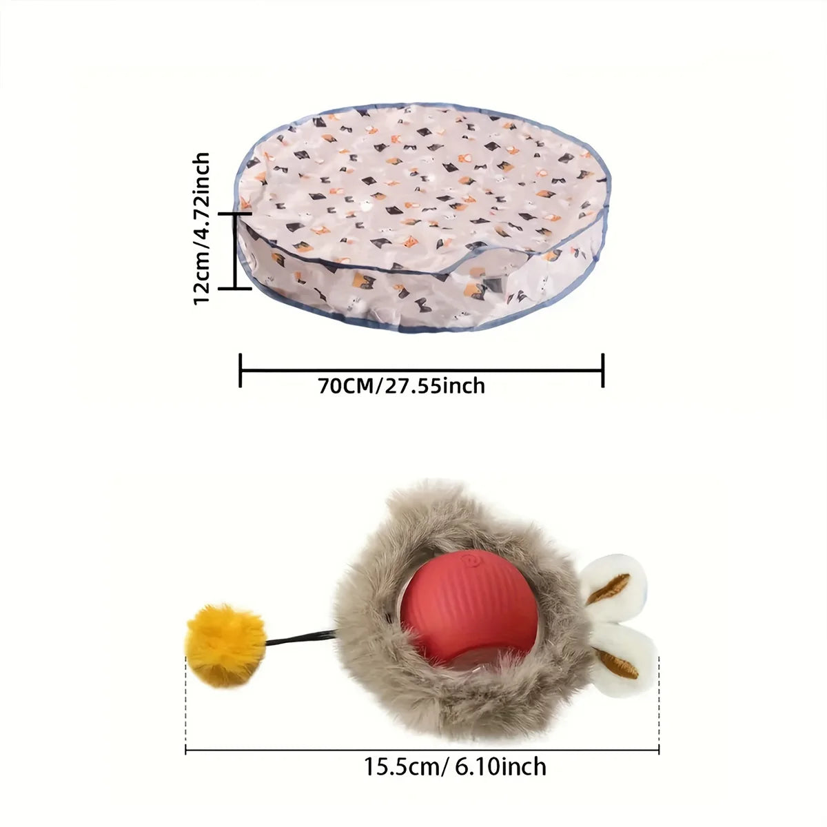 Interactive Slow Feeder Pet Bowl – Non-Slip Plastic Tableware for Dogs and Cats (Blue & Pink)