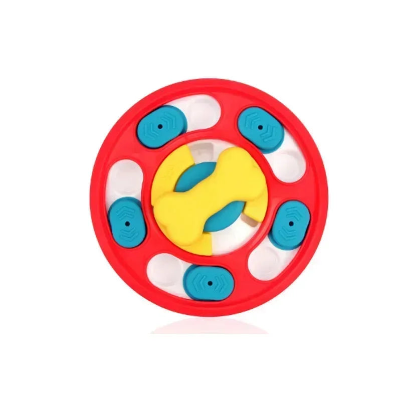 Interactive Slow Feeder Pet Bowl – Non-Slip Plastic Tableware for Dogs (Blue/Pink)