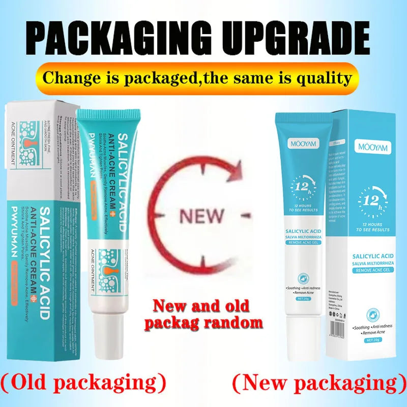 PWYUMAN Salicylic Acid Anti-Acne Cream – Oil Control, Scar Repair & Moisturizer (30ml)