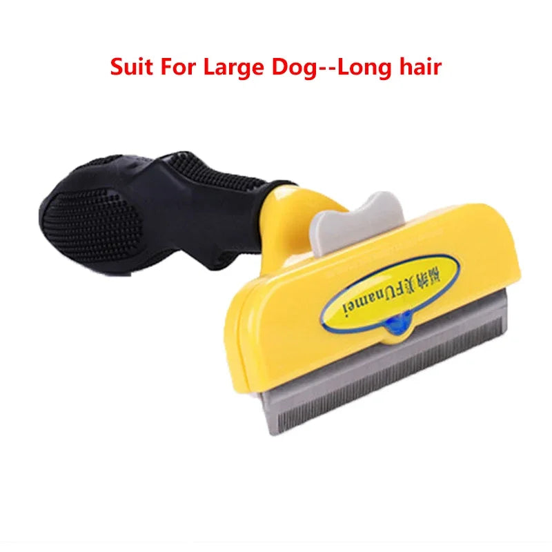 Pet Hair Removal Comb – Anti-Shedding Grooming Brush for Cats & Dogs (Long & Short Hair)