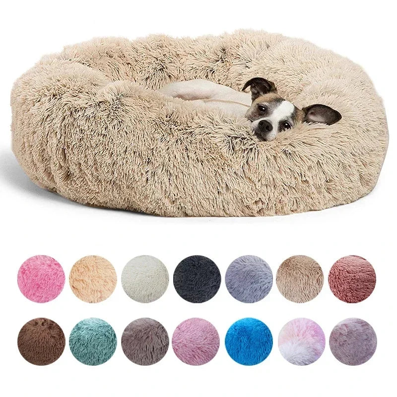 Corduroy Plush Pet Bed – Warm, Washable & Non-Slip Bed for Dogs and Cats