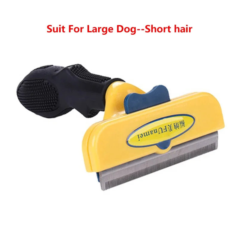 Pet Hair Removal Comb – Anti-Shedding Grooming Brush for Cats & Dogs (Long & Short Hair)
