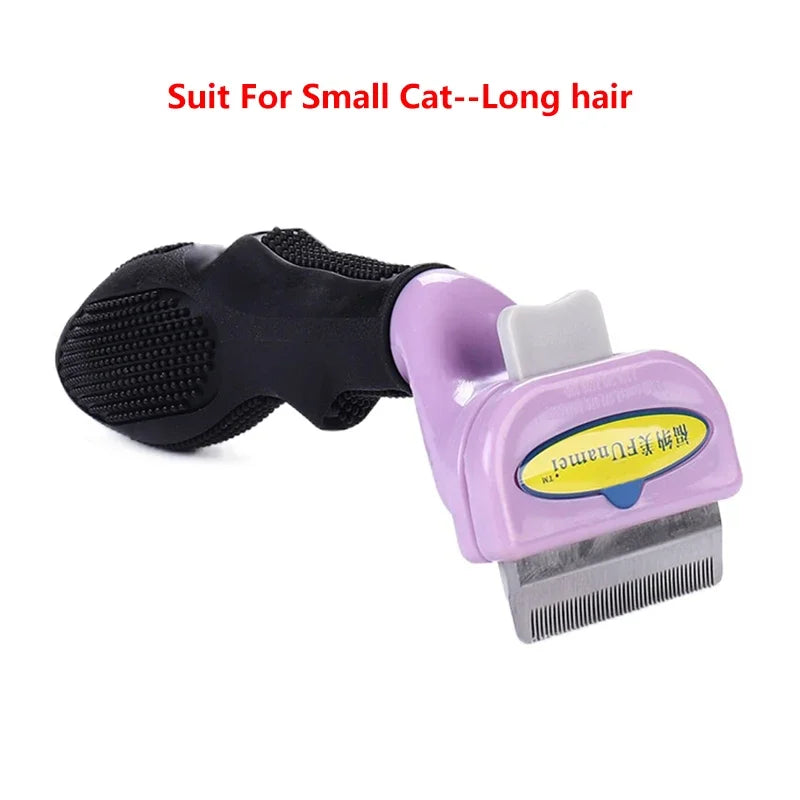 Pet Hair Removal Comb – Anti-Shedding Grooming Brush for Cats & Dogs (Long & Short Hair)