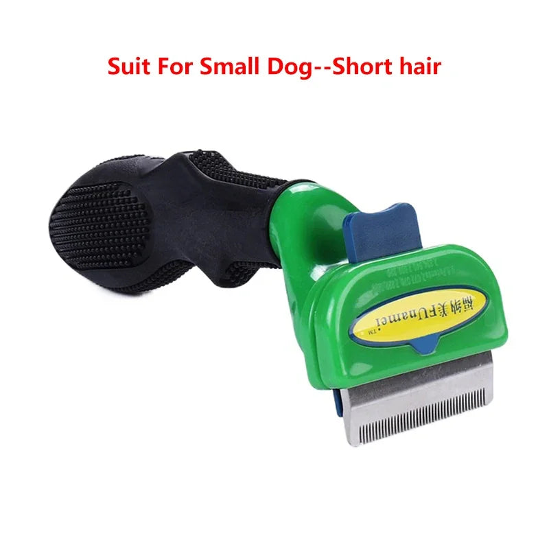 Pet Hair Removal Comb – Anti-Shedding Grooming Brush for Cats & Dogs (Long & Short Hair)