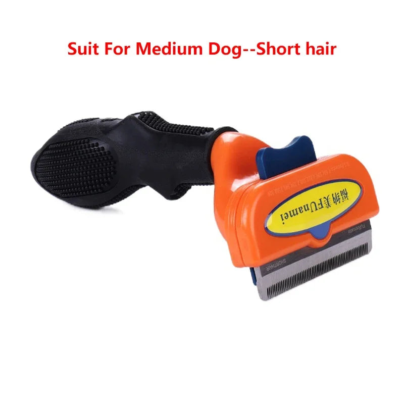 Pet Hair Removal Comb – Anti-Shedding Grooming Brush for Cats & Dogs (Long & Short Hair)